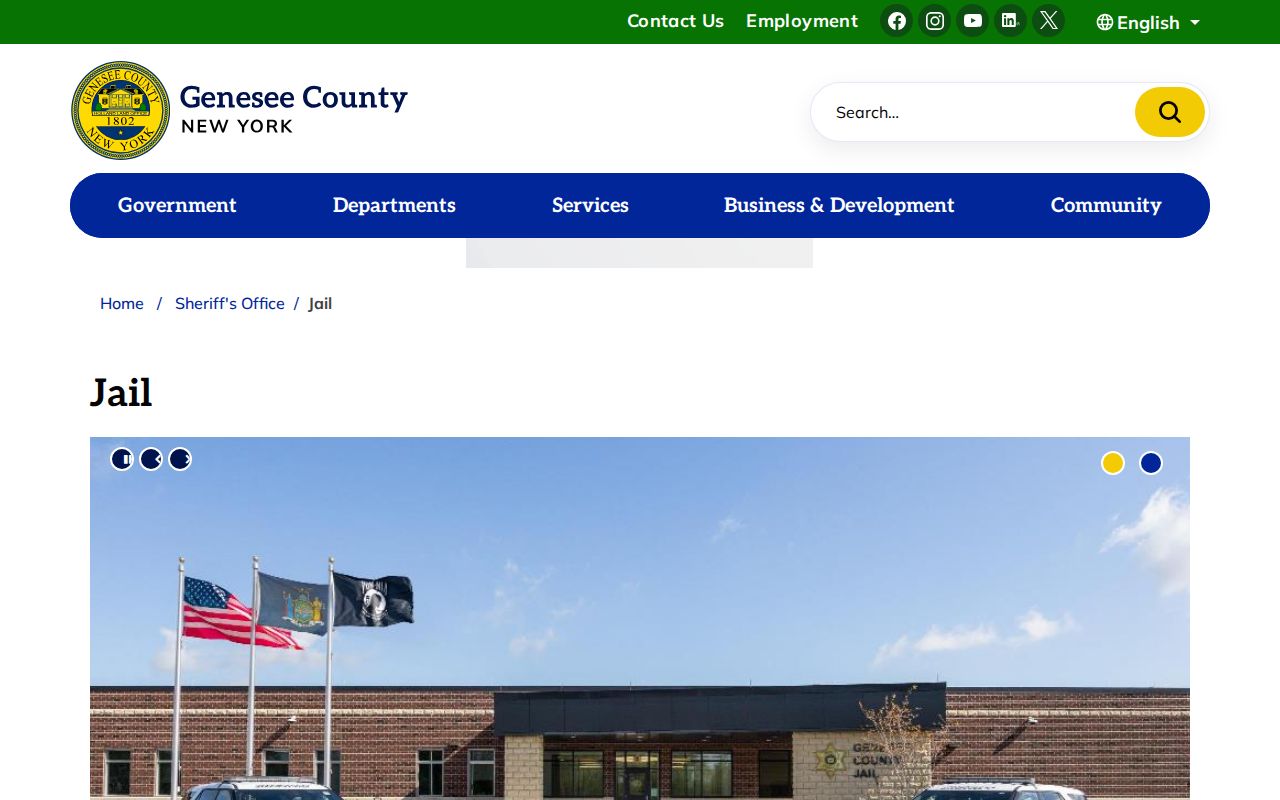 Genesee County Jail current custody and booking record information