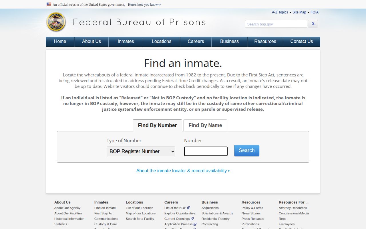 Genesee County federal custody locator context, not a local warrant list